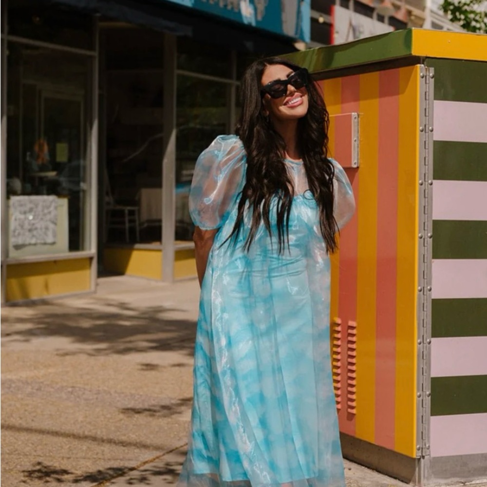 Dressed in LALA Blue Midi Dress